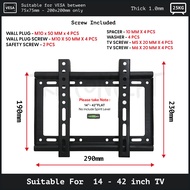 TKL TV Bracket Adjustable TILT 14 -32 26 -55 32 -70 Inch Universal Tv Wall Mount Bracket Braket Gantung Dinding Breket