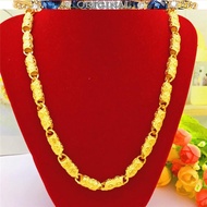 916 pure 916gold necklace money ingot men's necklace in stock