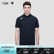 迪桑特（DESCENTE）DESCENTE迪桑特 TRAINING系列 男子 短袖POLO衫 D3291TPS91C BK-黑色 2XL(185/104A)