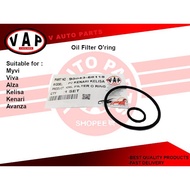 Perodua Viva / Myvi / Alza / Kelisa / Kenari / Avanza Oil Pump / Oil Filter O'ring Set (Rubber) 2PCS