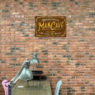 Modern Aluminum Name Sign for Man Cave – Customizable Metal Wall Décor, 8x12 Inch, No Power Required