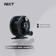 Reel Pancing Fly TOKOZ Graphite | Warna Hitam | Size 40 & 50 - Cocok Untuk Tegek