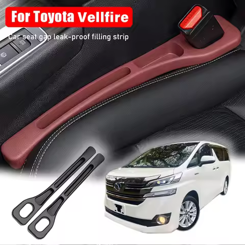 2008-2024 For Toyota Vellfire 20 30 40 ah20 ah30 Alphard 2PCS Car Seat Gap Filler Strips Auto Seat K