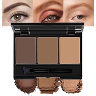 Kit Serbuk Kening – Pengisi Kening 3 Warna Tahan Lama untuk Kening Semulajadi Penuh, Tertentu, Palet