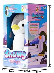 Striders Pugs at Play - Furry Friends Walking Dog 電動發聲散步企鵝 Penguin-灰色