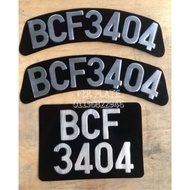 Nombor Plate Motor Besi /Ketuk /Aluminium/Press /Zinc BESAR KL Design Murah Viral Plat Besi Standard