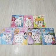 Children's Nail Stickers/Mermaid/Kitty/Pooh/Cinderella/Princess/Sofia/Frozen Nail Stickers for Girls