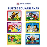 Puzzle Edukasi Anak / Puzzle Kayu / Puzzle Anak Seri Princess Jasmine / Barbie 1 / Barbie 2 / Tinker