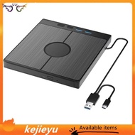 [kejie] 7-in-1 External Blue Ray Optical Drive Portable Bluray Player CD DVD Recorder Burner Reader 