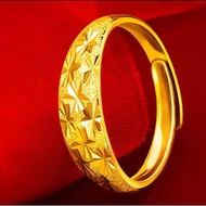 รูปแบบล่าสุด สไตล์คลาสสิก ! แหวนทองคำเเท้ ของแท้ 100% แหวนปรับขนาดได้ แหวนคู่ครึ่งสลึง ลายกลมเกลี้ยงไม่ดำ ไม่ลอก  แบรนด์หรู ​ดีไซน์เดียวกัน แหวนทองแท้  แหวนทองแท้ถูกๆ แหวนทองแท้1 กรัม ปีเซียะทองแท้ แหวนทองไม่ลอก24k แหวนวินเทจ แหวนทองไม่ลอก