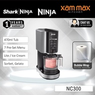 Ninja NC300 CREAMi Ice Cream & Dessert Maker, 3 Tubs, 7 Programs: Gelato, Sorbet, Smoothie Bowl, Mil