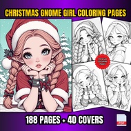 [PDF] 188 Christmas Gnome Girl Coloring Pages For Adults