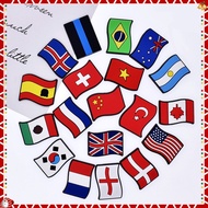 XF PVC Shoe Charms Accessories flag Shoe Decoration Country Shoe Buckles Accessories for Clog Sandal