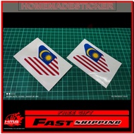 WAKABA MALAYSIA FLAG STICKER DECAL 1 PCS