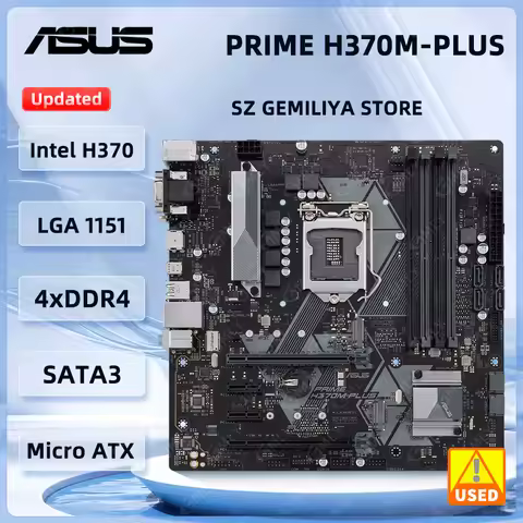 ASUS PRIME H370M-PLUS Motherboard Intel H370 LGA1151 Support i5-9400F 8600K i7-8700K i7-9700F i9-990
