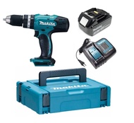 MAKITA สว่านไร้สายกระแทก รุ่น DHP453SF1J (แบต+MAKPAC)