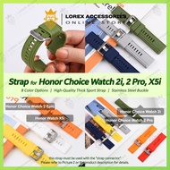 Strap for Honor Choice Watch 2i 2 Pro X5i, Thick Sport Strap 20mm 22mm, Stainless Steel Buckle (watc