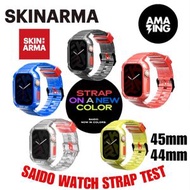 Skinarma - Saido Apple Watch 街頭潮流一體成形保護殼連錶帶 44/45mm 共用款-黑色