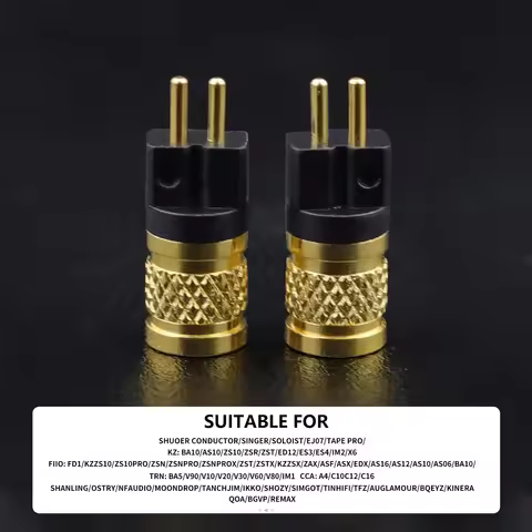 OKCSC Earphone Connecter 0.78MM 2 PIN Male to MMCX Female Adapter for TFZ UE18 JH13/16 W4R UM3X 1964