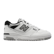 New Balance 550 NB Retro Shoes Men's Women's White Gray Sneakers [YUBO] BB550NCL D Last
