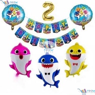 Happy Birthday Baby Shark Birthday Balloon Decoration Package 04