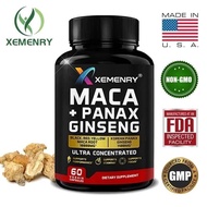 100% Original Products.120 Capsule.Maca+Ginseng with Ashwagandha, Horny Goat,Tongkat Ali Extract