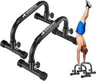 RHINOSPORT Parallettes Bars Dip Calisthenics Push Up Bars 10.2 in High 300 kg / 661 lbs Weight Capac