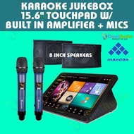 [INANDON 5-IN-1 KARAOKE W/ 400,000+ ORIGINAL SONGS + 8 INCH SPEAKERS] FULL KARAOKE SYSTEM WITH 15.6"