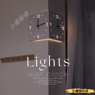 Nordic Style Clock Living Room Corner Wall Clock Corner Clock Silent Clock Wall Decoration Double-Si