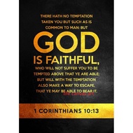 Vintage Golden Style Bible Verses Psalm 121 and Proverbs 20:6 Art Posters Canvas Painting Wall Print