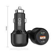 【TikTok】Private Model Car Charger Super Fast Charge Cross-Border Aluminum AlloyPD130WCar Charger Fast Charge Car Charger