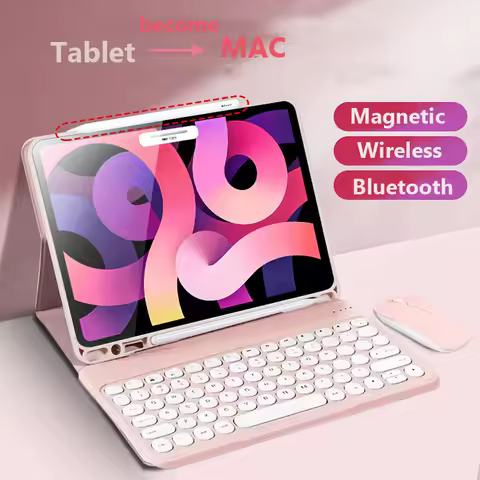 Bluetooth Keyboard Case for Samsung Galaxy Tab S6 Lite 10.4" 2024 S9 FE S8 S7 11inch A7 2022 2020 A9