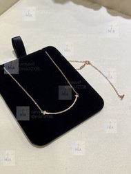 ⭐TIFFANY & CO. 蒂芙尼 T 系列 笑臉 18K金 項鍊 女款 玫瑰金色
