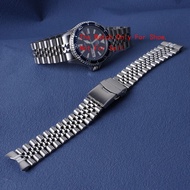 Luxury Style 316L Stainless Steel Silver Jubilee Watch Band Strap Bracelets Solid Curved End For 22Mm ORIENT MAKO RA-AA0002L