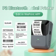 MaxPrinter P2 sticker printer with wireless Bluetooth connection