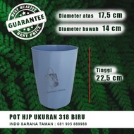 POT HJP 318 BIRU Pot Tinggi Pot Plastik Pot Bunga Pot Tanaman Pot Unik