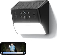 Cinnado Outdoor Camera Wireless-2.4G 2K Solar Wall Light Cameras for Home Security with AI Motion De