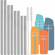 Metal stainless steel straw, compatible with water bottles 16oz/19oz/ 24oz/32oz/40oz