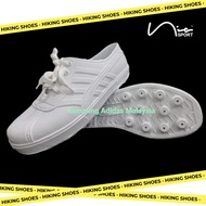 Kampung Adidas Anti-slip Waterproof Rubber White Shoe -Kasut Getah Bowling Hiking shoes