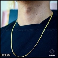 18k Gold Snake Chain Necklace (22 inches) for men High Grade Quality Gold Plated Materials Appearanc