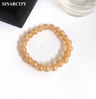 Gelang Batu Kristal Citrine Sintesis | Premium Gelang Batu Citrine Aesthetic| COD | Gelang Wanita Kr