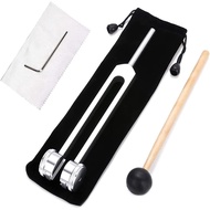 Sujurio 128 Hz Tuning Fork Weighted Bio-Acoustic Tuning Fork for Therapy 128 Hz Acoustic Slider Tuni