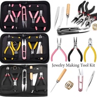 Jewelry Making Tool Kit Jewelry Pliers Set DIY Beads Set Peralatan DIY Tool Beading Pliers Tweezers 