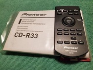 Pioneer CD-R33 遙控器