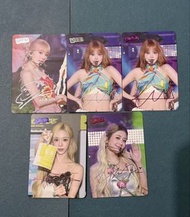127期 Yes! Card - LE SSERAFIM 簽名燙卡 (金采源, 宮脇咲良, 許允真, 洪恩彩, 中村一葉)