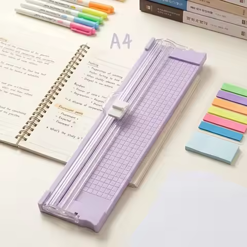 A4 paper cutter, replaceable blade, durable paper cutter, office scrapbook photo cutting tool, one-w