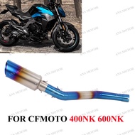 Slip On Escape For CFMOTO 400NK 650NK 700MT 650MT Motorcycle Exhaust Middle Link Pipe Modify NK400 E