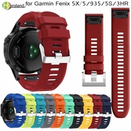 [HOT JUXXKWIHGWH 514] 26 22 20มิลลิเมตรด่วนที่วางจำหน่าย EasyFit ซิลิโคนสายนาฬิกาข้อมือ WristStrap สำหรับ G Armin Fenix 6 5X 5 5วินาทีบวก3 3HR S60 D2 Mk1สมาร์ท Watchstrap