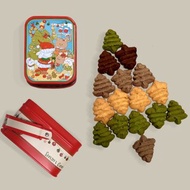 Miss柒 曲奇餅乾 A款 聖誕手提鐵盒 比香港小熊餅乾還唰嘴