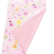 Minky多功能 點點顆粒 攜帶毯嬰兒毯冷氣毯被 粉色-精靈
